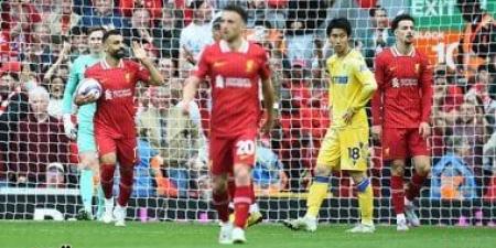 محمد صلاح يختتم موسم ليفربول بهدف أمام بالاس ويتسلم جائزة الحذاء الذهبى للبريميرليج - كورة نيوز