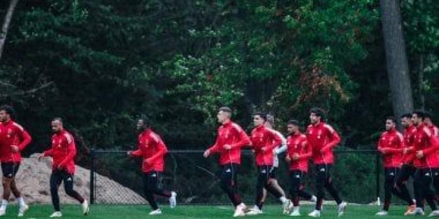 شاهد المران الأول للأهلى فى نيوجيرسى استعدادا لمواجهة بالميراس - كورة نيوز