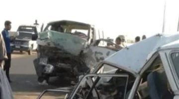إصابة 17 مواطن في حادث تصادم بين سيارة ملاكي وأجرة صندوق بطريق القاهرة الفيوم