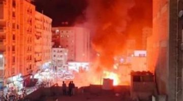 السيطرة على حريق داخل سوق في فيصل دون إصابات