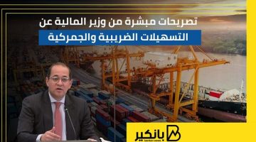 تصريحات مبشرة من وزير المالية عن التسهيلات الضريبية والجمركية