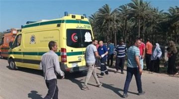 مصرع شخص وإصابة 8 آخرين في تصادم سيارة وجرار زراعي بكفر الشيخ